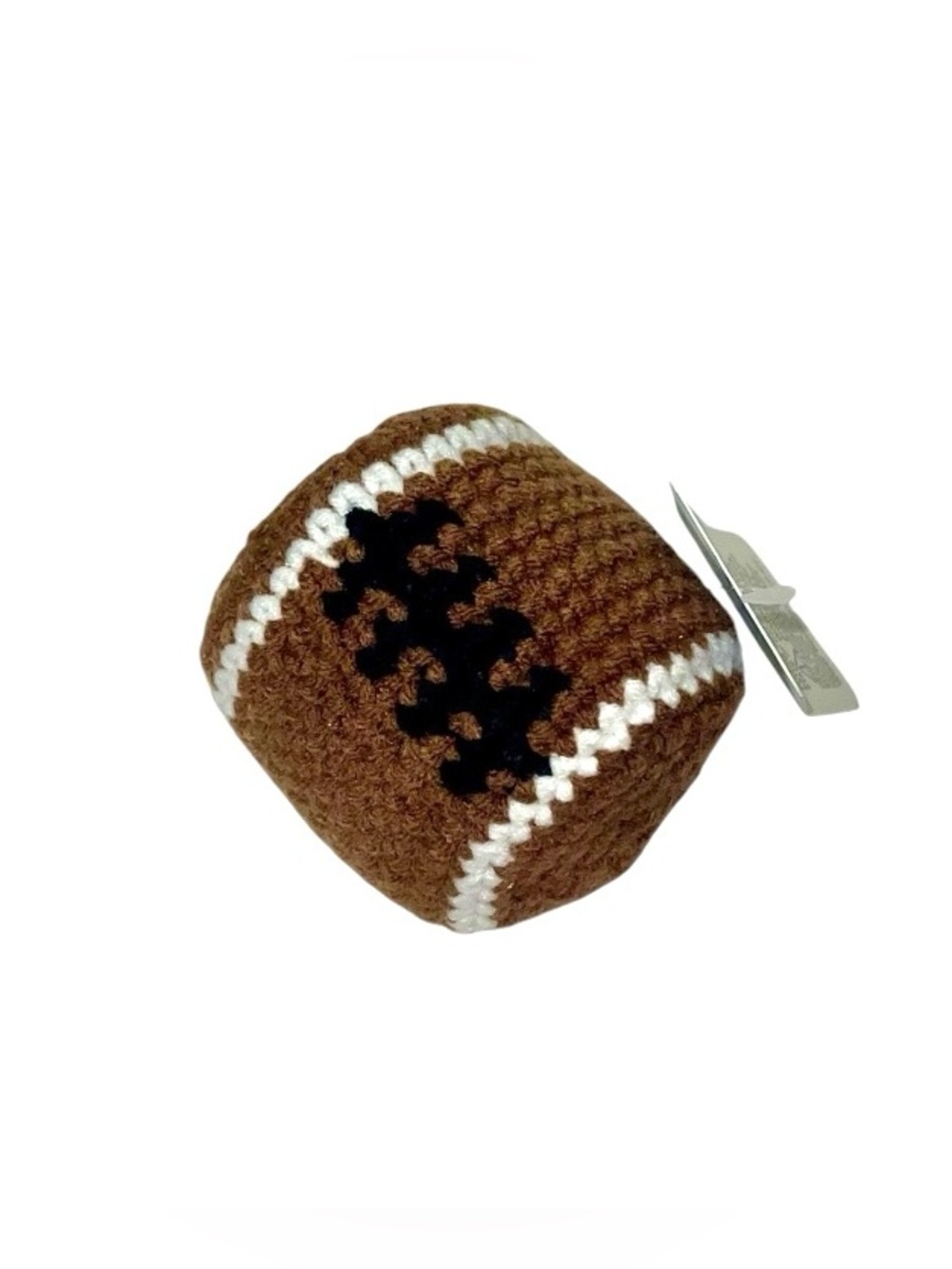 Brown Crochet Football 🏈 Hacky Sak